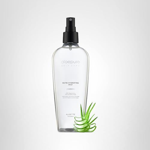 Aloette Nutri-Hydrating Mist After Sun Spray - Aloe Vera Facial & Body Mist with Silk Amino Acids, Vitamins A, E, C & B5 - Hydrating Face, Neck & Skin Beauty & Personal Care Aloette