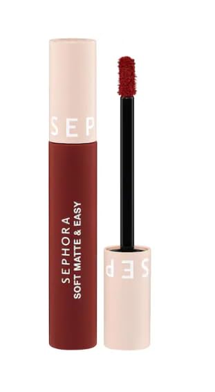 SEPHORA COLLECTION Soft Matte & Easy Liquid Lipstick 12 No Drama (Berry Brick Red) 0.15 oz / 4.5 ml Beauty & Personal Care SEPHORA
