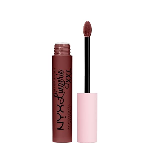 NYX PROFESSIONAL MAKEUP Lip Lingerie XXL Matte Liquid Lipstick - Deep Mesh (Deep Chocolate Brown) Beauty & Personal Care NYX PROFESSIONAL MAKEUP