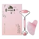 Mount Lai Rose Quartz Gua Sha Facial Tools, Pink Quartz Gua Sha Facial Tools Set and Roller, Guasha Tool for Face to Relieve Muscle Tension and Reduce Beauty & Personal Care Mount Lai