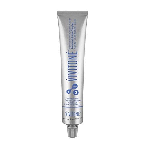 Vivitone Permanent Cream Color (1N Black) 3oz. - 100% Grey Coverage, Long Lasting Shine, Made in Italy. Beauty & Personal Care Vivitone