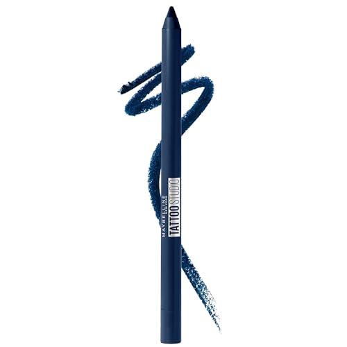 Maybelline TattooStudio Long-Lasting Sharpenable Eyeliner Pencil, Glide on Smooth Gel Pigments with 36 Hour Wear, Waterproof, Striking Navy, 1 Count Beauty & Personal Care MAYBELLINE