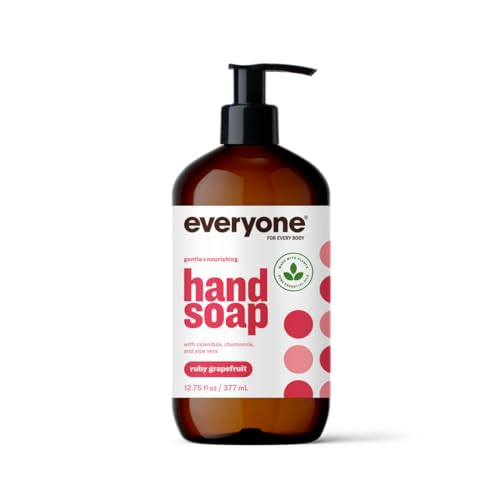 Everyone Liquid Hand Soap, 12.75 Ounce (Pack of 1), Ruby Grapefruit, Plant-Based Cleanser with Pure Essential Oils Beauty & Personal Care everyone for every body