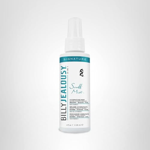 Billy Jealousy Signature Scruff Mist 3-in-1 Hydrating Beard, Shave & Face Spray for Men with Vitamin E | Soften Stubble, Refresh, Tone & Moisturize Beauty & Personal Care Billy Jealousy