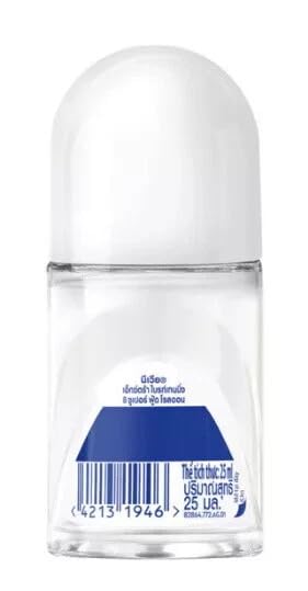 NIVEA Women Extra Brightening Roll-On Deodorant 25ml - 48H Sweat & Odor Protection - Smooth Underarms - Vitamin C & Licorice Formula - Gentle Skin Beauty and Personal Care NIVEA