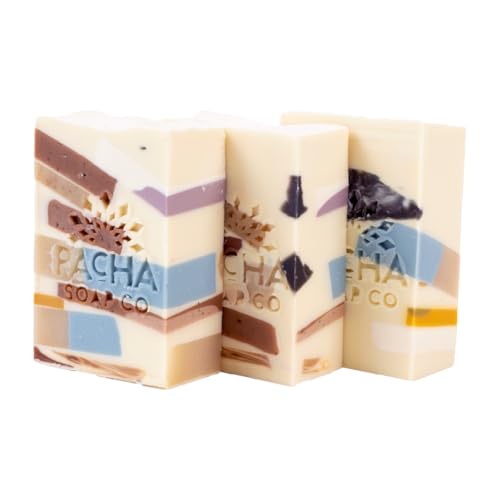 Pacha Soap Co. Pachafetti Bar Soap, Lemongrass & Peppermint Scent - Handcrafted Soap, Hydrating & Moisturizing, Artisanal Face Wash, Hand Cleanser Beauty & Personal Care Pacha Soap Co