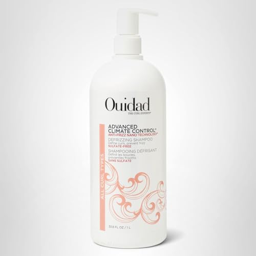 Ouidad Advanced Climate Control Defrizzing Shampoo - 33.8 fl oz, Curl Defining Hair Shampoo, Anti-Frizz Nano Technology, Sulfate-free and Safe Beauty & Personal Care Ouidad