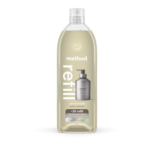 Method Premium Gel Hand Wash Refill, Violet + Lavender, 34 Ounce, 1 pack, Packaging May Vary (Packaging May Vary) Beauty & Personal Care Method