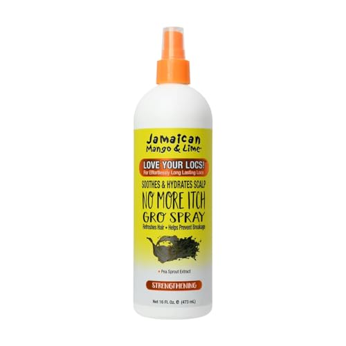 Jamaican Mango & Lime No More Itch Spray - Soothing Scalp Regular Relief for Locs, Braids, Twists & Protective Styles - 16 oz (Pack of 1) Beauty & Personal Care Jamaican Mango & Lime