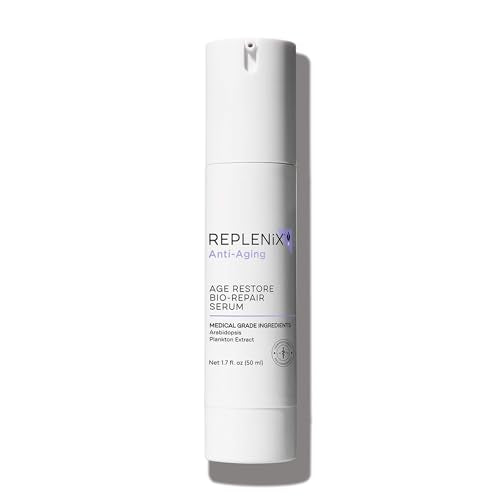 Replenix Age Restore Bio-Repair Serum, Anti-Aging Brightening Face Treatment with Medical-Grade Antioxidants (1.7 oz)
