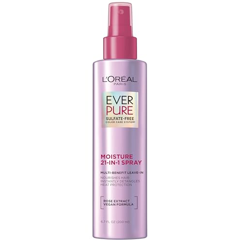 L'Oreal Paris 21-in-1 Leave In Conditioner Spray, Sulfate Free, Vegan, EverPure 6.8 fl oz Beauty & Personal Care L'Oreal Paris