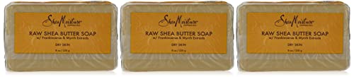 Shea Moisture Soap 8 Ounce Bar Raw Shea Butter (Pack of 3) Beauty & Personal Care Shea Moisture