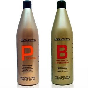Salerm Protein Shampoo and Balsamo Conditioner Combo Set Beauty & Personal Care SALERM