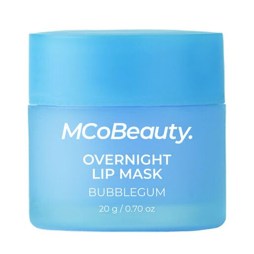 MCoBeauty Double Duty Lip Mask - Bubblegum Latte Hydrating Overnight Balm Beauty and Personal Care MCoBeauty