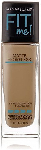 Maybelline Fit Me Dewy + Smooth Foundation Makeup, 128 Warm Nude, 1 fl. oz. (Pack of 2)