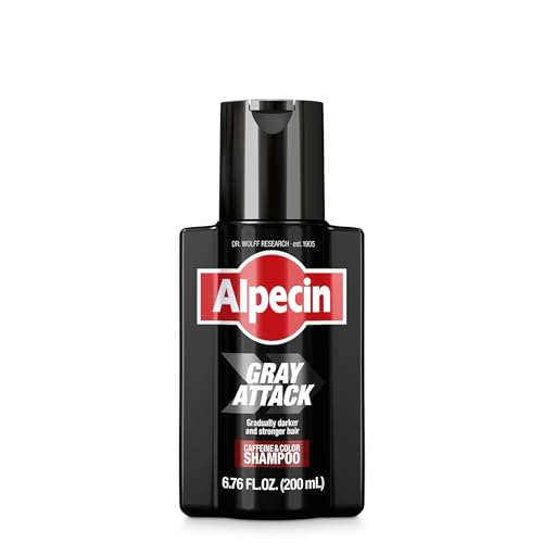 Alpecin Gray Attack Caffeine & Color Shampoo, 6.76 Fl Oz