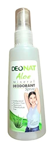 DEONAT Natural Mineral Deodorant Spray (Aloe), 3.38 Fl Oz (Pack of 1) Beauty and Personal Care DEONAT