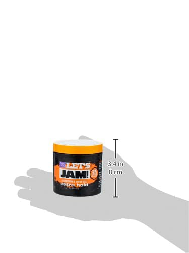 Lets Jam Condition & Shine Gel Extra Hold 4.4 Ounce Jar (130ml) (6 Pack) Beauty & Personal Care Let's Jam