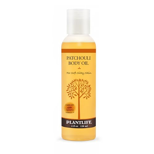 Plantlife Patchouli Body Oil - Moisturizing Natural Body Oil for All Skin Types - Nourishing Dry Skin and Making It Feel Soft and Silky for Women Beauty and Personal Care Plantlife