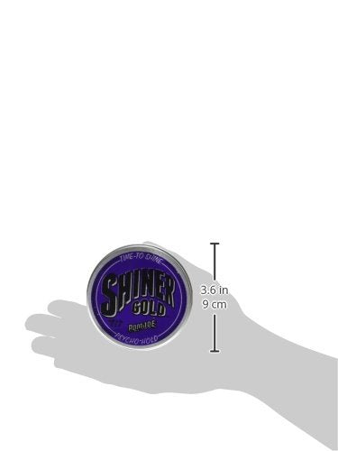 Shiner Gold Psycho Hold Pomade | Extreme Hold | High Shine | Water-based | Coconut Scent, 4oz Beauty & Personal Care Shiner Gold Pomade