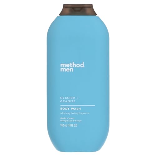 Method 9089701 Glacier & Granite Scent Body Wash - 18 oz - Pack of 6 Beauty & Personal Care Method Race Wheels