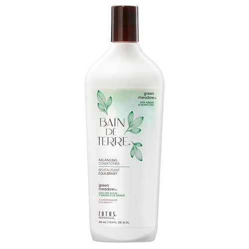 Bain de Terre Green Meadow Balancing Conditioner, Gentle Moisture Balance for Soft, Silky & Bouncy Hair with Argan & Monoi Oils, Paraben-free Beauty & Personal Care Bain de Terre