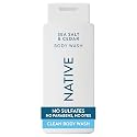 Native Sea Salt & Cedar Scent 24-Hr Refreshing Clean Body Wash for Men & Women, for All Skin Types Incl. Sensitive, Leaves Skin Feeling Clean & Soft Beauty & Personal Care Native