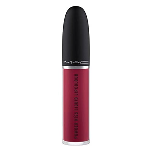 MAC Cosmetics Powder Kiss Liquid Lipcolour - 983 Burning Love (Deep intense berry) .17 oz / 5 ml Beauty & Personal Care MAC