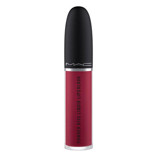 MAC Cosmetics Powder Kiss Liquid Lipcolour - 983 Burning Love (Deep intense berry) .17 oz / 5 ml Beauty & Personal Care MAC