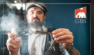 G.B.S Black Wood Finish Scales 5/8in Straight Razor, Shaving Razor with Black Wooden Handle, Includes Sharpening Strop, Paste and Stainless Steel Beauty and Personal Care G.B.S