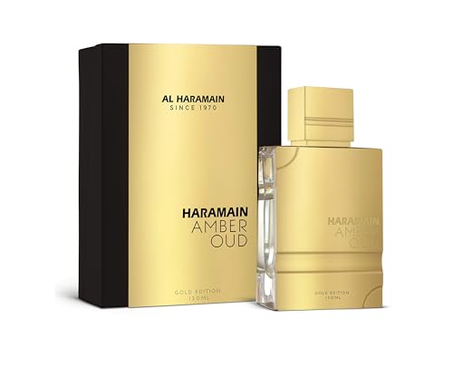 Al Haramain Al Harmain amber oud gold edition unisex 4.0 Ounce eau de parfum spray, 4.0 Ounce Beauty & Personal Care Al Haramain