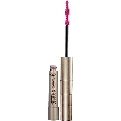 L’Oreal Paris Makeup Original Telescopic Mascara, Separating Mascara Volume and Length Formula, Washable, Black, 0.27 Fl Oz., 1 Count Beauty & Personal Care L'Oreal Paris