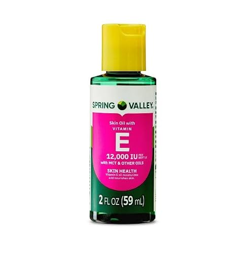 Spring Valley Vitamin E Oil with Keratin, 12,000 IU, Skin Care Moisturizer, 2 fl oz | Moisturizing Oil for Healthy, Smooth & Hydrated Skin | Beauty & Personal Care H4U