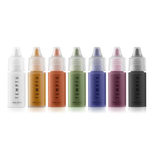 TEMPTU S/B Silicone-Based Shade Adjuster Starter Set: Long-Lasting, Highly-Pigmented Formula For Customizing S/B Foundation Shades | Includes 7 Beauty & Personal Care TEMPTU