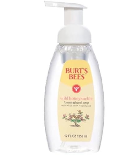 Burt's Bees Moisturizing Liquid Hand Soap Pump - Natural Hand Wash for Bathroom and Kitchen, Soft on Hands, Luxury Fragrance, Wild Honeysuckle Scent Beauty & Personal Care Burt's Bees