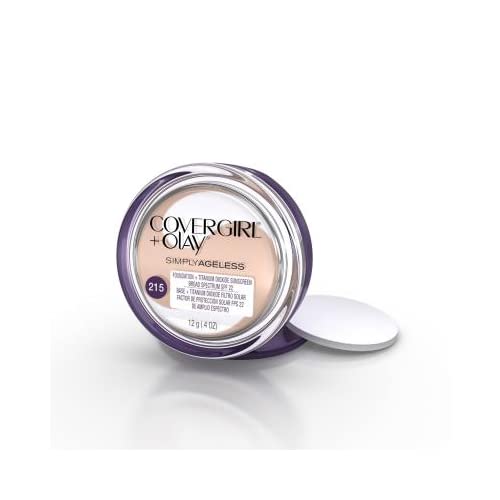 COVERGIRL Olay Simply Ageless Foundation, Natural Ivory [215] 0.4 Ounce (packaging may vary)
