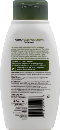 AVEENO Active Naturals Daily Moisturizing Body Wash 12 oz (Pack of 7) Beauty & Personal Care Aveeno