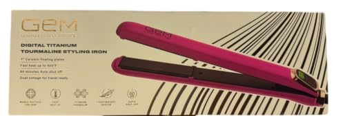 GEM Glamour Energy Magic 3X Moisture Protection 1" Digital Styling Iron