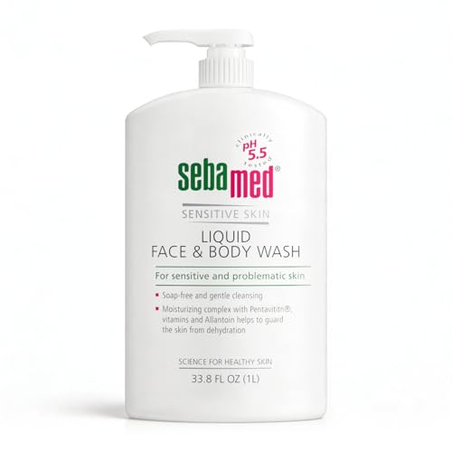 SEBAMED Sensitive Skin Face and Body Wash for Women and Men, pH 5.5, Mild Gentle Hydrating Cleanser, Hypoallergenic Body Wash, Dermatologist Beauty & Personal Care SEBAMED