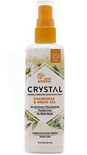 Crystal Essence Mineral Deodorant Spray, Chamomile & Green Tea 4 oz Beauty and Personal Care Crystal Essence
