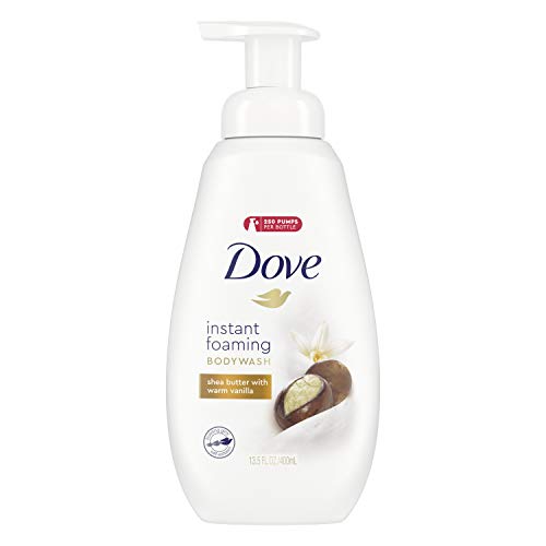 Dove Shower Foam Shea Butter With Warm Vanilla Foaming Body Wash, 13.5 Oz Beauty & Personal Care Dove