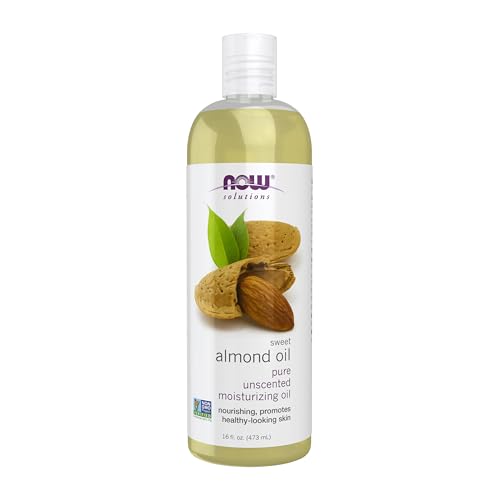 NOW Foods Solutions, Sweet Almond Oil, 100% Pure Moisturizing Oil, Promotes Healthy-Looking Skin, Unscented Oil, 16-Ounce,Package may vary Beauty & Personal Care NOW Foods