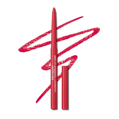 Revlon Colorstay Lip Liner Makeup with Built-In Sharpener, Longwear Rich Colors, Smooth Application, 675 Red, 0.01 oz Beauty & Personal Care REVLON