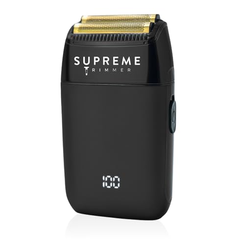 Supreme Trimmer Crunch Lite STF600 - Professional Double Foil Shaver for Men - Cordless & Corded, 60 Min Runtime, Hidden LED Display - Barber Face Beauty and Personal Care Supreme Trimmer
