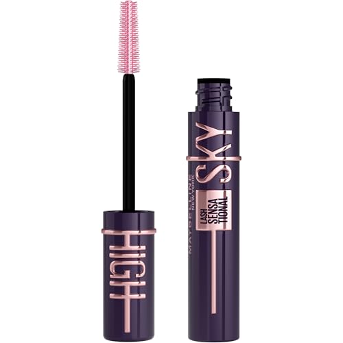 Maybelline Lash Sensational Sky High Washable Mascara, Volumizing, Lengthening, Defining, Curling, Multiplying, Buildable Mascara Make Up Formula
