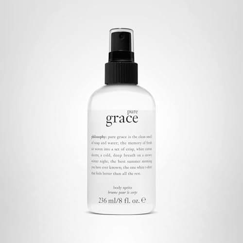 philosophy pure grace body spray - crisp & clean women's scent - with notes of water lily, leafy greens & musk - luxury body spritz for women - long Beauty & Personal Care philosophy