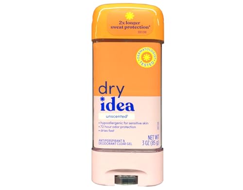 Dry Idea Unscented Gel Antiperspirant Deodorant 3 Ounce (Pack of 3) Beauty and Personal Care Dry Idea