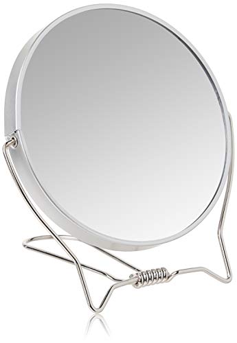 Goody Two-Sided Makeup Mirror with Stand - 1X and 3X Dual Sided Magnification - Lightweight & Portable Table Top Magnifying Vanity Mirror Beauty & Personal Care GOODY