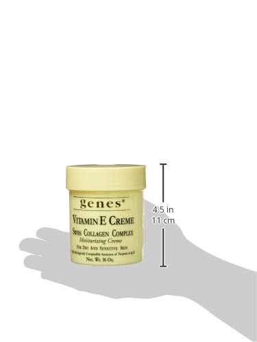 Genes Vitamin E Creme Swiss Collagen Complex Moisturizing Creme for Dry and Sensitive Skin 16 oz Beauty & Personal Care Genes