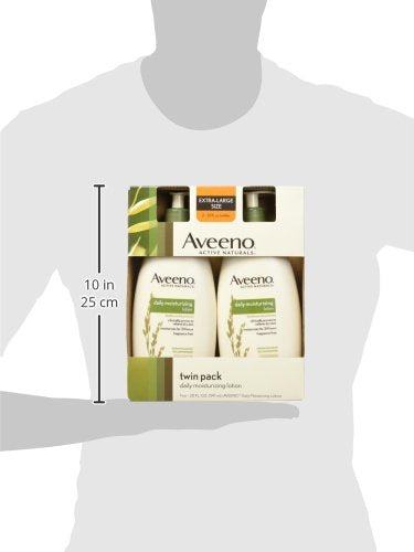 Aveeno Active Naturals Daily Moisturizing Lotion, New 2 Pack Of 20 Fl Ounce Pump, 1 Fl Ounce Beauty & Personal Care Aveeno